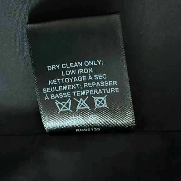 Lafayette 148 New York Size M Wool Blend Open Front Jacket Black Minimalist - Picture 5 of 7